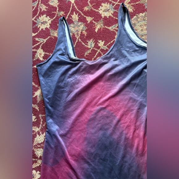 Blackmilk wine black ombré Gradient Tank Dress - Picture 2 of 3